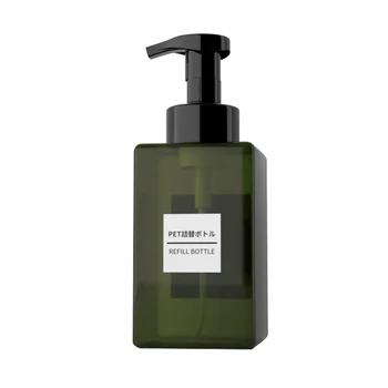 

450ml Refillable Empty Dispenser Soap Foaming Bottle Portable Travel Facial Cleaner Shower Gel Makeup Tool Bathroom Accessories