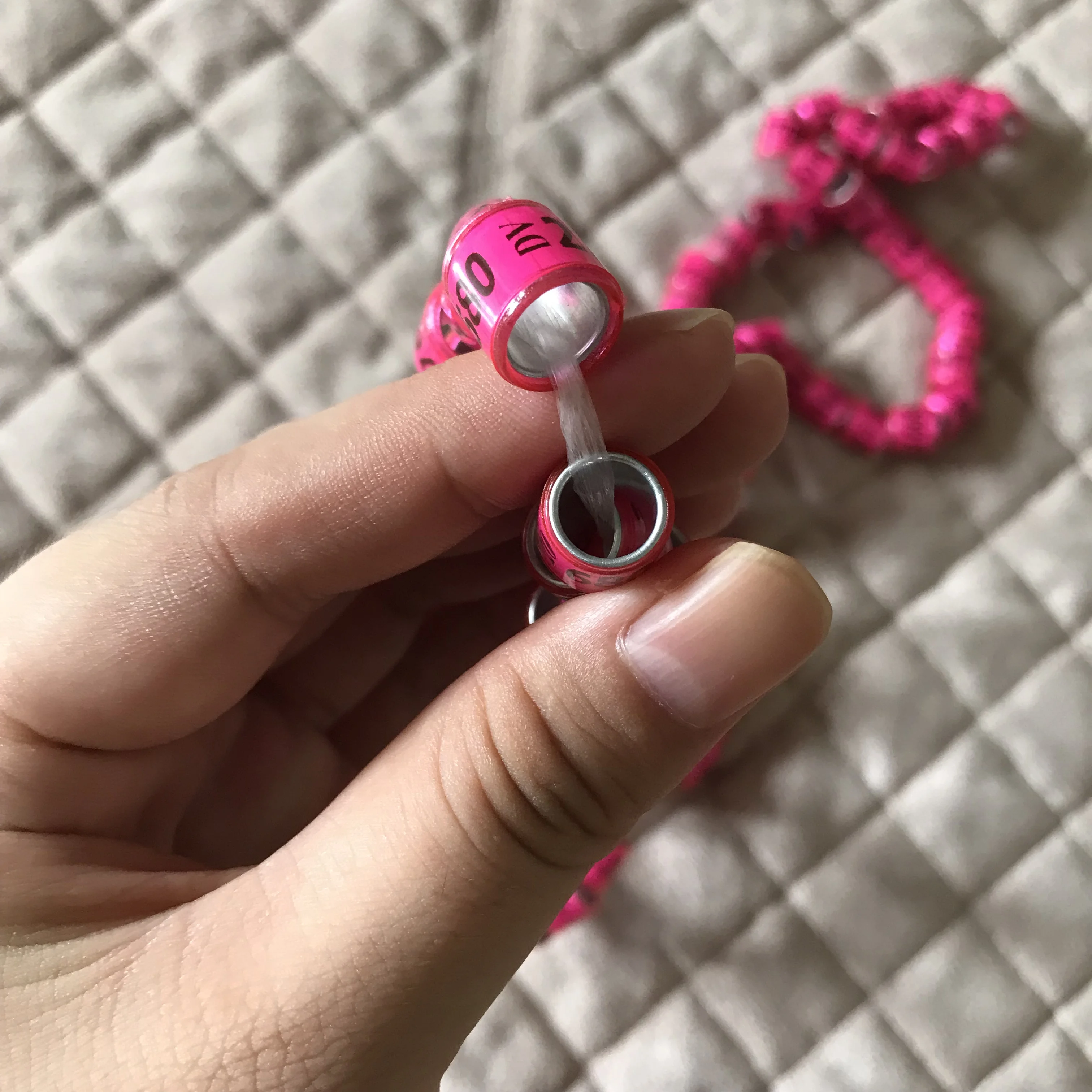

8mm inner-ring size 2020 pigeon rings Pink DV BIRDS ring 500pcs/Lot