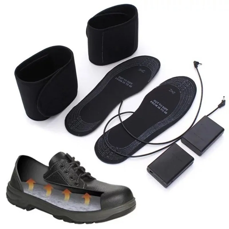EPHER Высокое качество зимние теплые стельки для обуви размер от 38 до 46 USB электрическое Отопление Стелька Питание от батареи