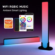

WiFi Smart LED TV Backlight PC Game Background Atmosphere Light Music Rhythm Pickup Light Bar Bedroom Desktop Decor Night Light