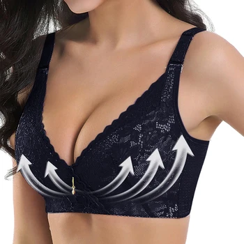 

2020 Sexy Deep Cup Bras For Women Push Up Lingerie Seamless Bra Wire Free Bralette Backless Plunge Intimates Female Underwear