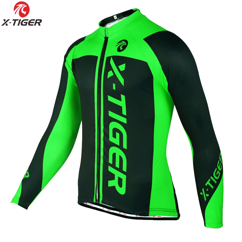 Winter Men Jersey X-TIGER, профессиональная велосипедная футболка с длинным рукавом, комплект зимней одежды для велоспорта, костюм из флиса, Термоодежда для горного велосипеда, Мужская одежда для велоспорта - Цвет: Winter Men Jersey