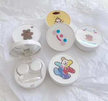 

Cute Diy Acrylic White Glasses Box Contact Lens Case Contact Lenses