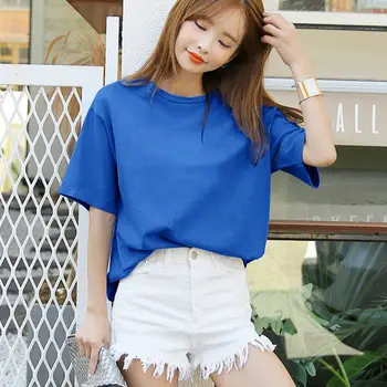 

2020 Tops beige T Shirt Women Cotton Female Tshirt