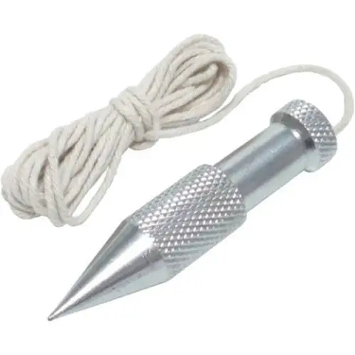 

Bricklayers Straight Silverline Plumb Bob + 15FT Line Hand DIY Tools Silver