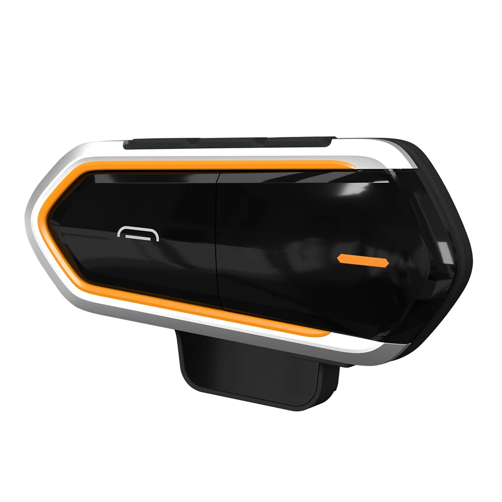 Мотоциклетная Беспроводная bluetooth-гарнитура Интерком fm-домофон с микрофоном JHP-лучший - Цвет: Orange