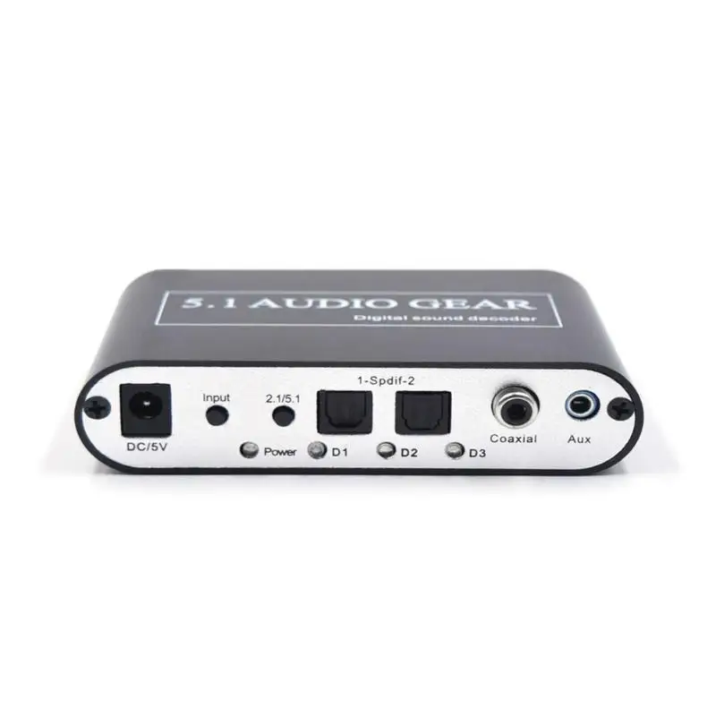 Digital Audio Decoder 5.1 Audio Digitale Audio Converter HD Player con USB