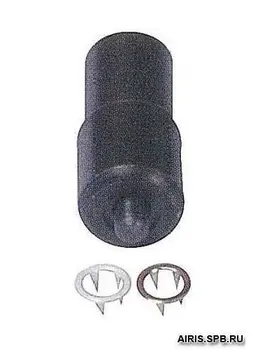 

"punch button", "punch", "Punch for installing buttons", " hand press for buttons"