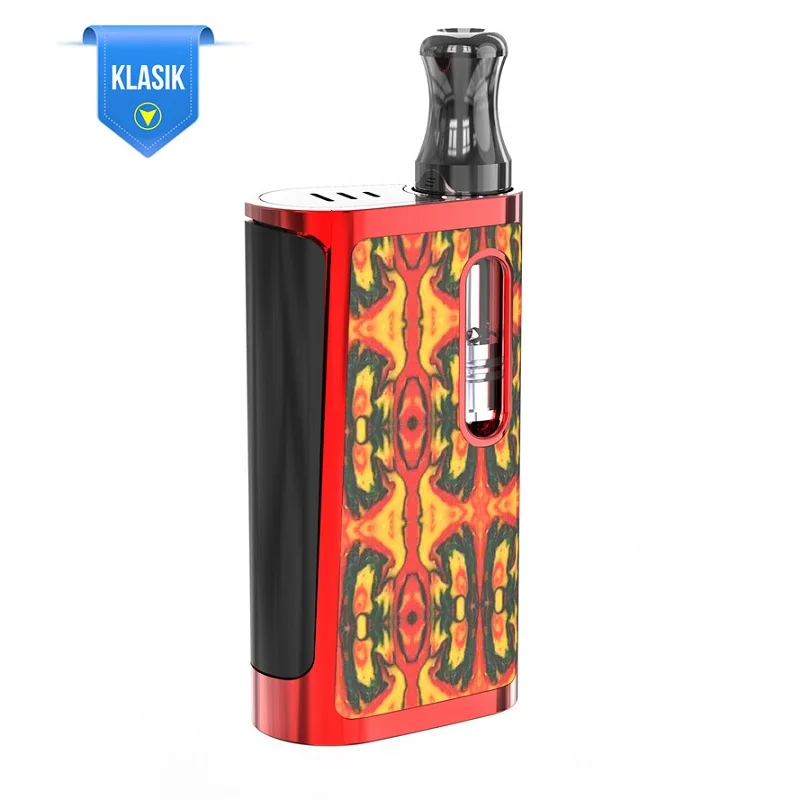 Красный Испаритель 650 мАч Kangvape Klasik V2 коробка мод Vape комплект с 0,5 мл распылитель 510 нить электронная сигарета Vape ручка - Цвет: Красный