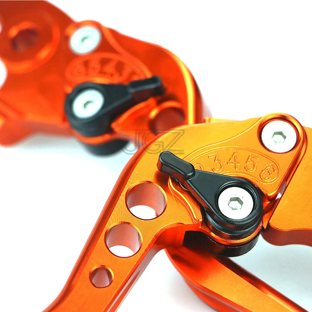 Для KTM Duke 250 390 RC250 2013 2015 2016 RC200 2014 оранжевые CNC алюминиевые мотоциклетные Короткие
