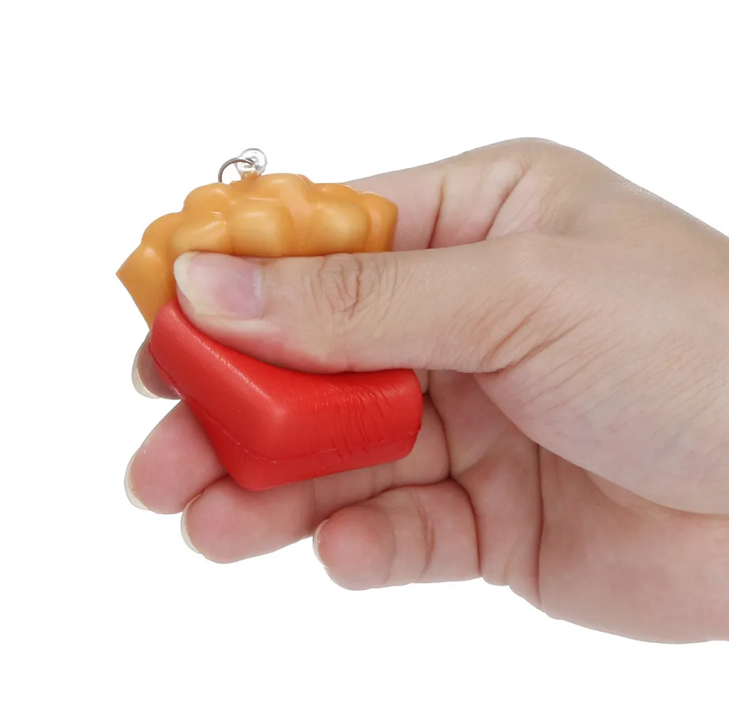 French Fries Toys Elastic PU Stress Relief Toy Kitchen Toys Fast Food Educational Toys Slow Rising Artificial Toy #A