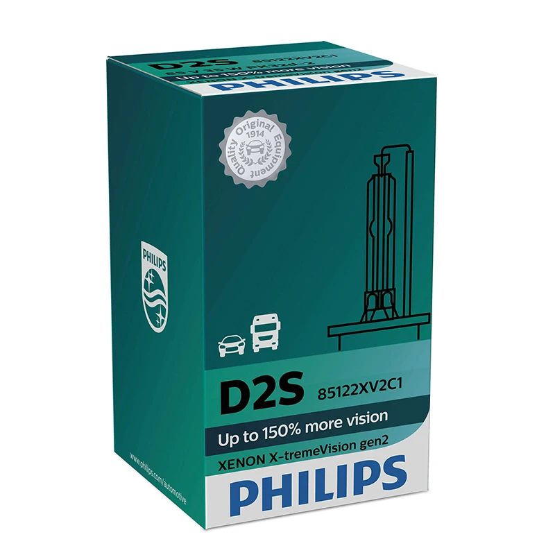 PHILIPS D2S 85V-35W(P32d-2) 4400K Vision / 4800K X-Treme Vision / 5000K White Vision gen 2
