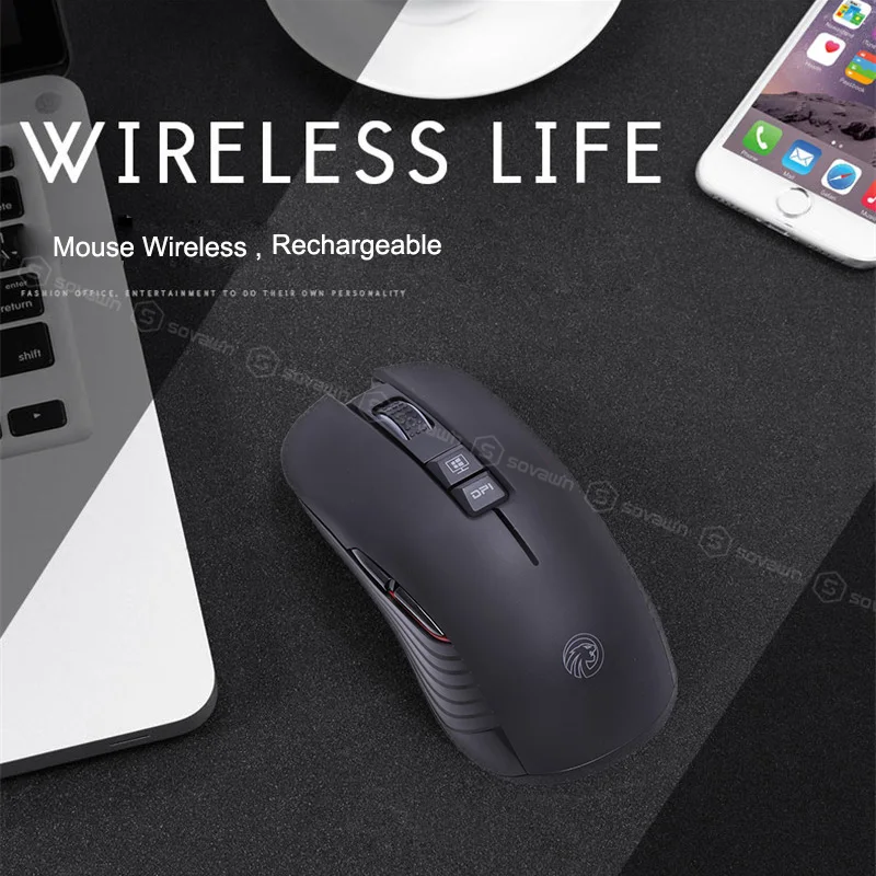 M600 мышь беспроводная Бесшумная перезаряжаемая USB 2,4G игровая мышь RGB Профессиональный геймер PC Mause для видеоигр для компьютера ноутбука