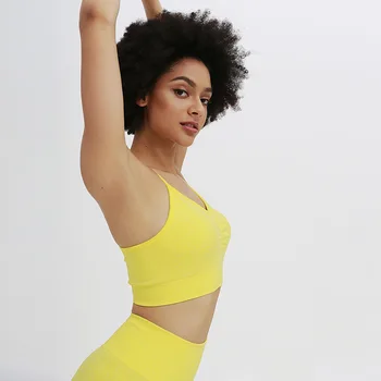 Gym Set For Women Fitness Leggings With Padded Bra Breathable Sports Clothes High Waist Gym Leggins With Top 6