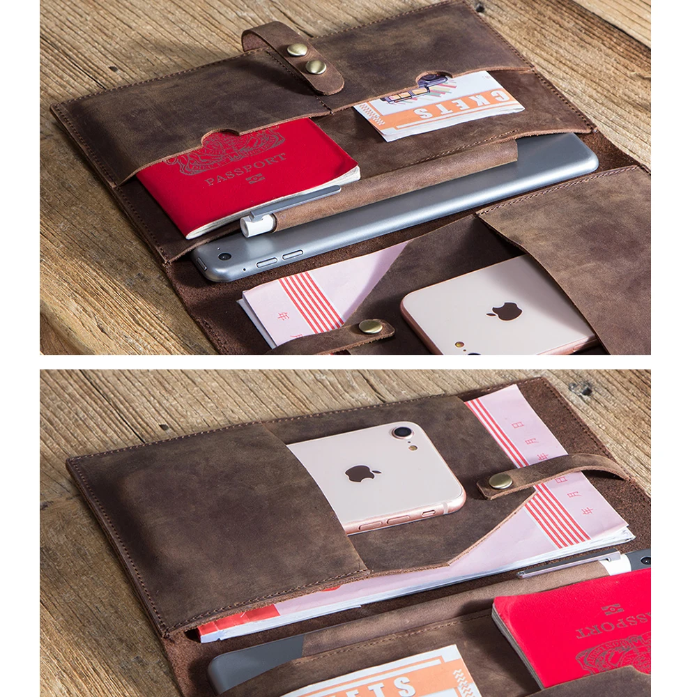 Capa de Couro Genuíno para Ipad Bolsa de Proteção Ipad Mini 7.9 Ipad Mini 2023 - Imagem 5