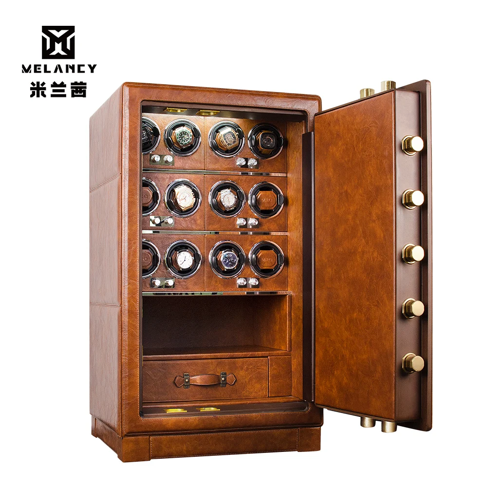 MELANCY Luxury Watch Winder Anti-Theft Safe Fingerprint Recognition Unlock Anti-theft Jewelry Watch Box With TPD 5 Mode Control 2 MELANCY Luxury Watch Winder Anti-Theft Safe Fingerprint Recognition Unlock Anti-theft Jewelry Watch Box With TPD 5 Mode Control - Image 2