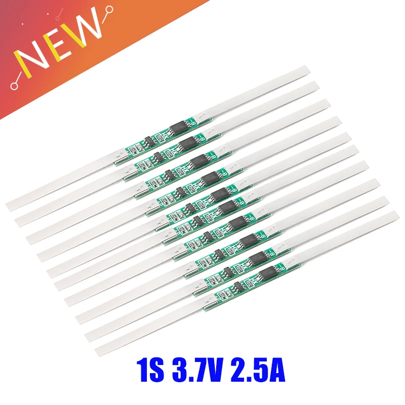 

10 шт., защитная плата для зарядки литий-ионных и литиевых аккумуляторов 3,7 в 18650 А