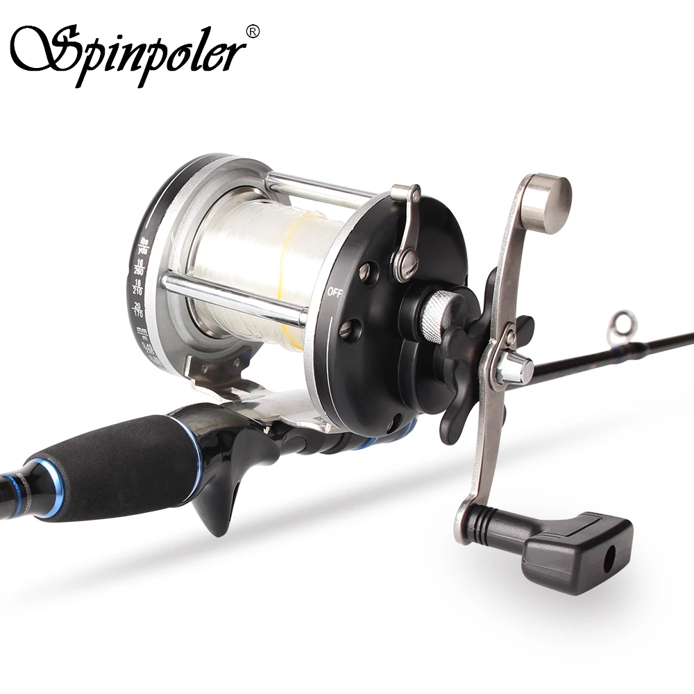 Spinpoler правой ручки барабана литая Рыболовная катушка 8 кг Макс Перетащите морской