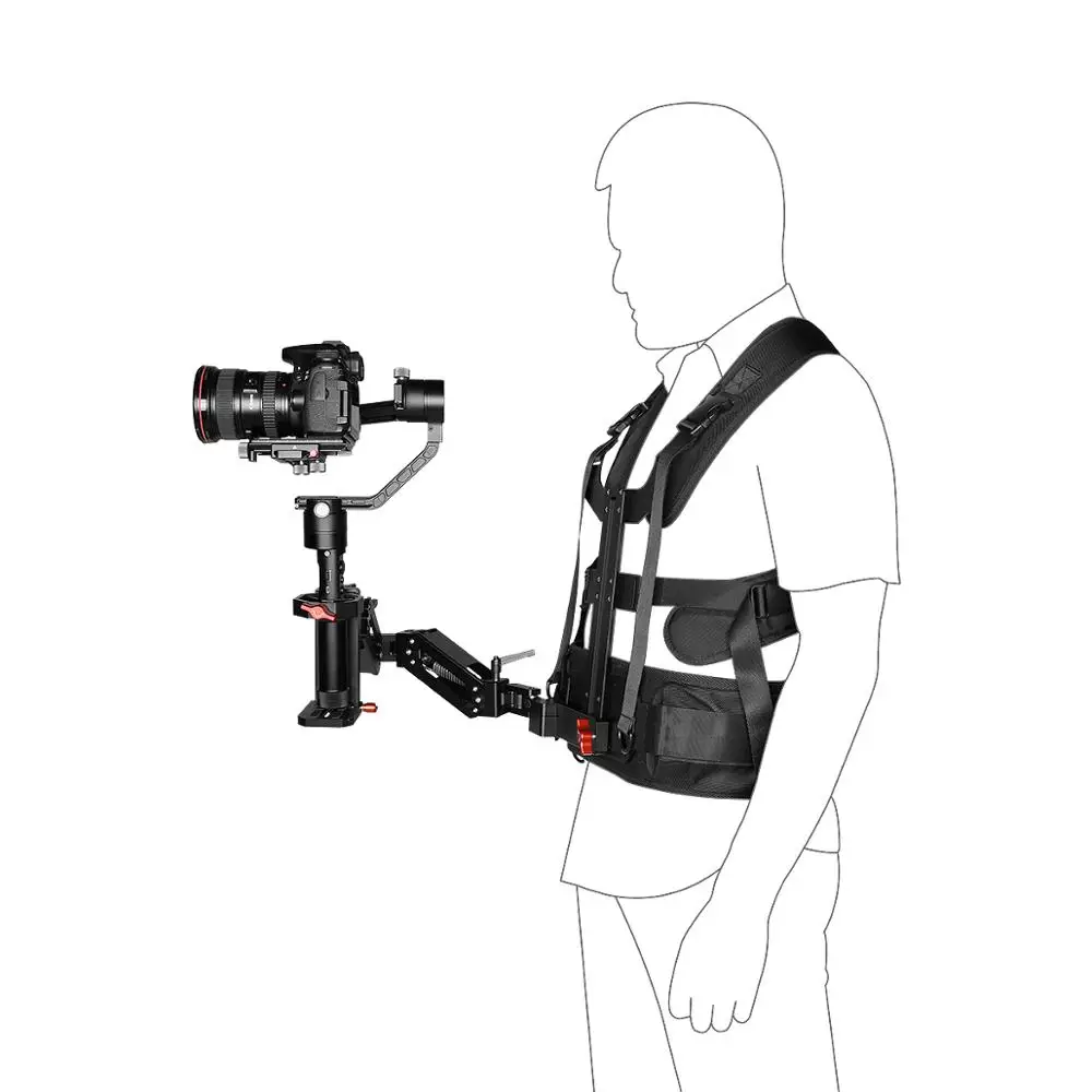 Система поддержки шарнирного Подвеса Yelangu рычаг амортизатора и жилет Steadicam для DJI