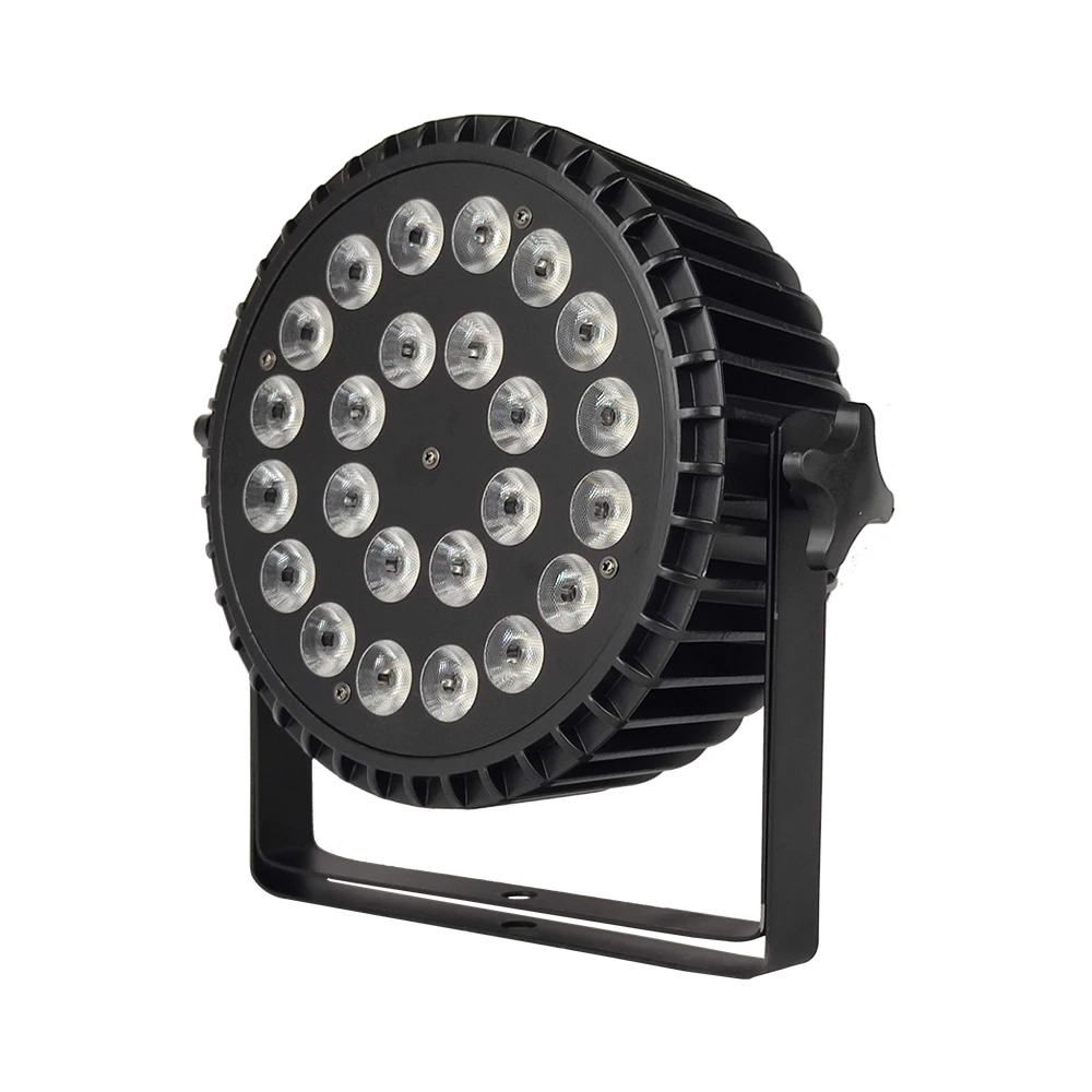 2 PCS 24x18w RGBWA UV 6in1 LED Par Light Aluminum Par Light DMX512 Professional Performance Lighting Equipment