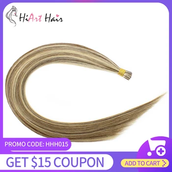 

HiArt 0.8g/s I Tip Hair Extensions Factory Hair Extension Human Hair Ombre Piano Color Hairstyle Salon Pre Bonded Hair Straight