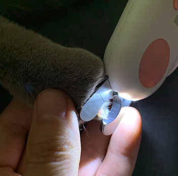 

Pet Dog Nail Clippers Easy Hold Claw Cat Nail Clippers Trimmer With Led Light Grooming Safety Scissors Dog cutter