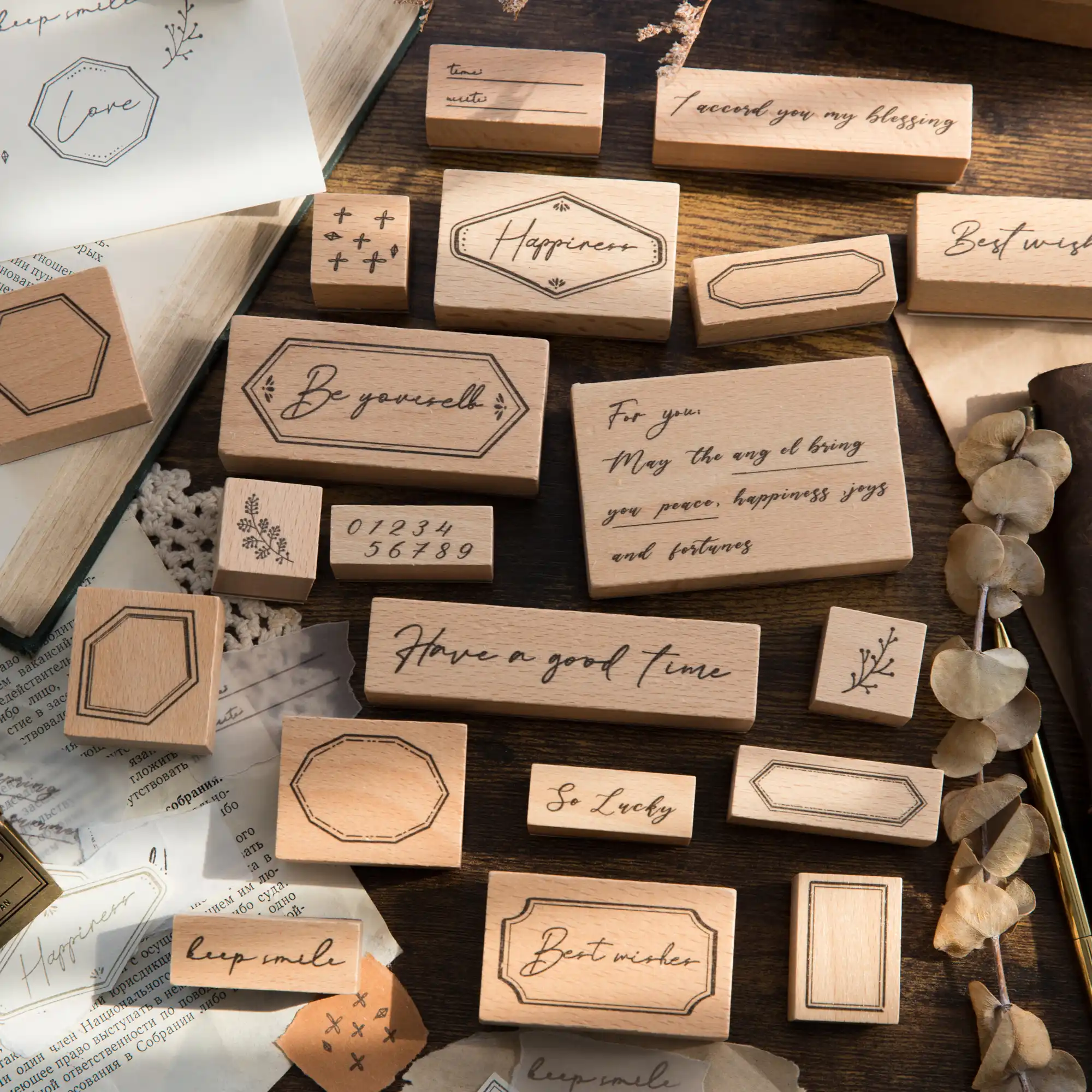 1set Vintage Englisch Buchstaben Label Rahmen Stempel Diy Holz Stempel Fur Scrapbooking Schreibwaren Scrapbooking Standard Stempel Stempel Aliexpress
