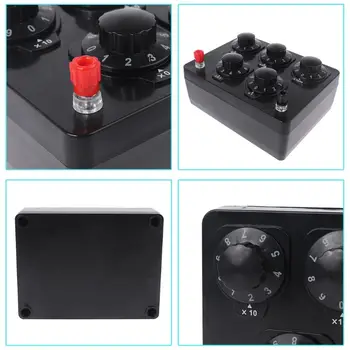 

0-9999.9 Ohm Variable Resistance Box Decade Resistor Experimental Equipment For Physical School Teaching M0XB