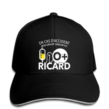 Бейсбольная кепка Cas D Accident Mon Groupe Sanguin Est O Ricard, великолепная Кепка в стиле хип-хоп, необычная Кепка