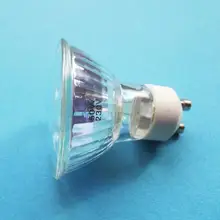 1 шт. галогенные GU10 лампы 220V 20W 35W 50W 75W Диаметр прозрачный Стекло диммируемая тёплый белый 2700K светодиодные лампы