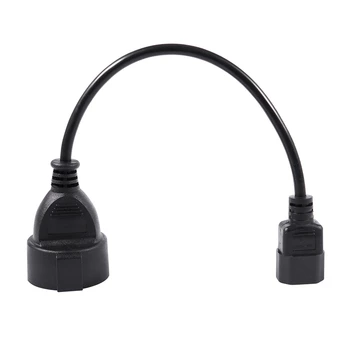 

ABSF IEC 320 C14 male to European CEE7 3pin female socket,C14 to EU PDU UPS cable 0.5