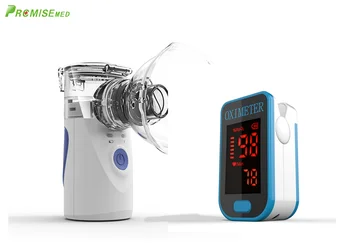 

pr+mise Handheld Asthma Inhaler portable silent Mesh Nebulizer Fingertip Pulse Oximeter Family Every home must have home health