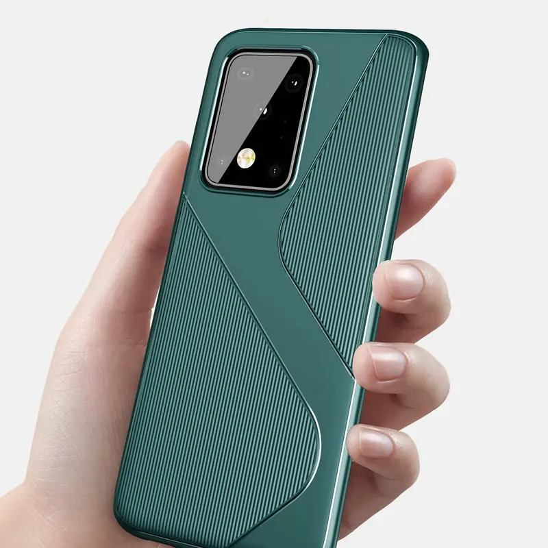 50 шт./лот для Samsung Galaxy S20 Plus Anti Shock S Line Armor тонкий гибкий чехол из ТПУ Ultra|Бамперы| |
