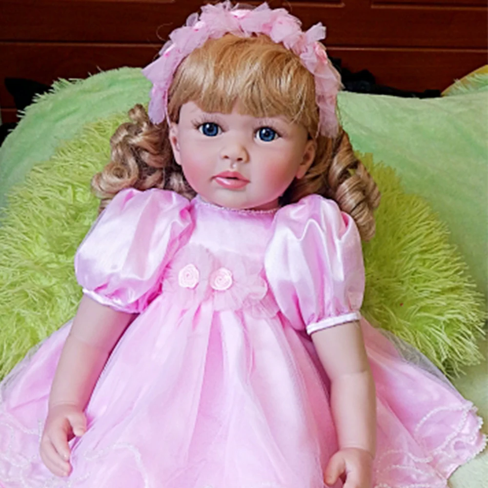 

NPKDOLL 24" Bebe Reborn Alive Silicone Baby Toddler Princess Girl Dolls Toys for Children Girls Adoras Birthday Gift Dolls
