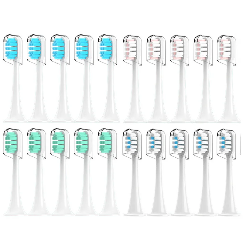 4/20 шт. сменные насадки для электрической зубной щётки xiaomi Mijia T300/T500/T700 | Бытовая