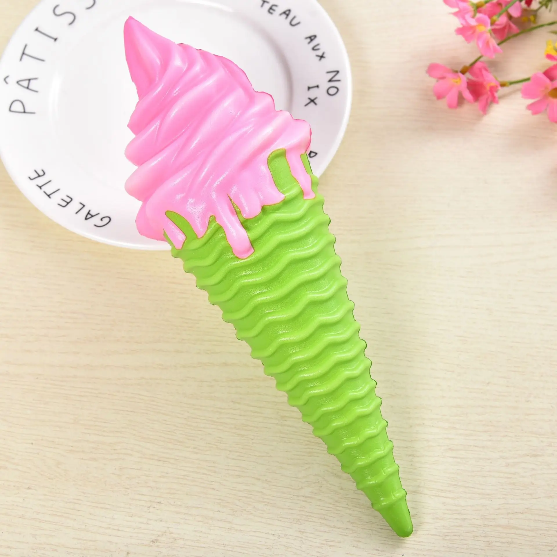 Colorful Ice Cream Squishy Slow Rising Soft Creative Squeeze Toys Simulation Stress Relief Funny Xmas Gift Toy for Kids pea popper fidget
