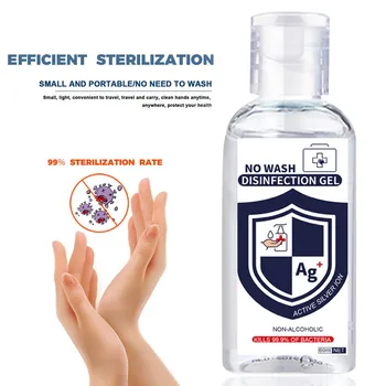 

Disposable Hand Sanitizer Household Cleaner Hand Wash Free Fast 60ML Waterless Clear Bottle Anti-bacteria Moisturizing Safe Gel