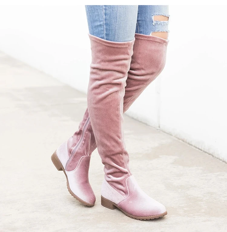 Botas mujer; осенне-зимние сапоги; Женская пикантная обувь на платформе; большие размеры; femme