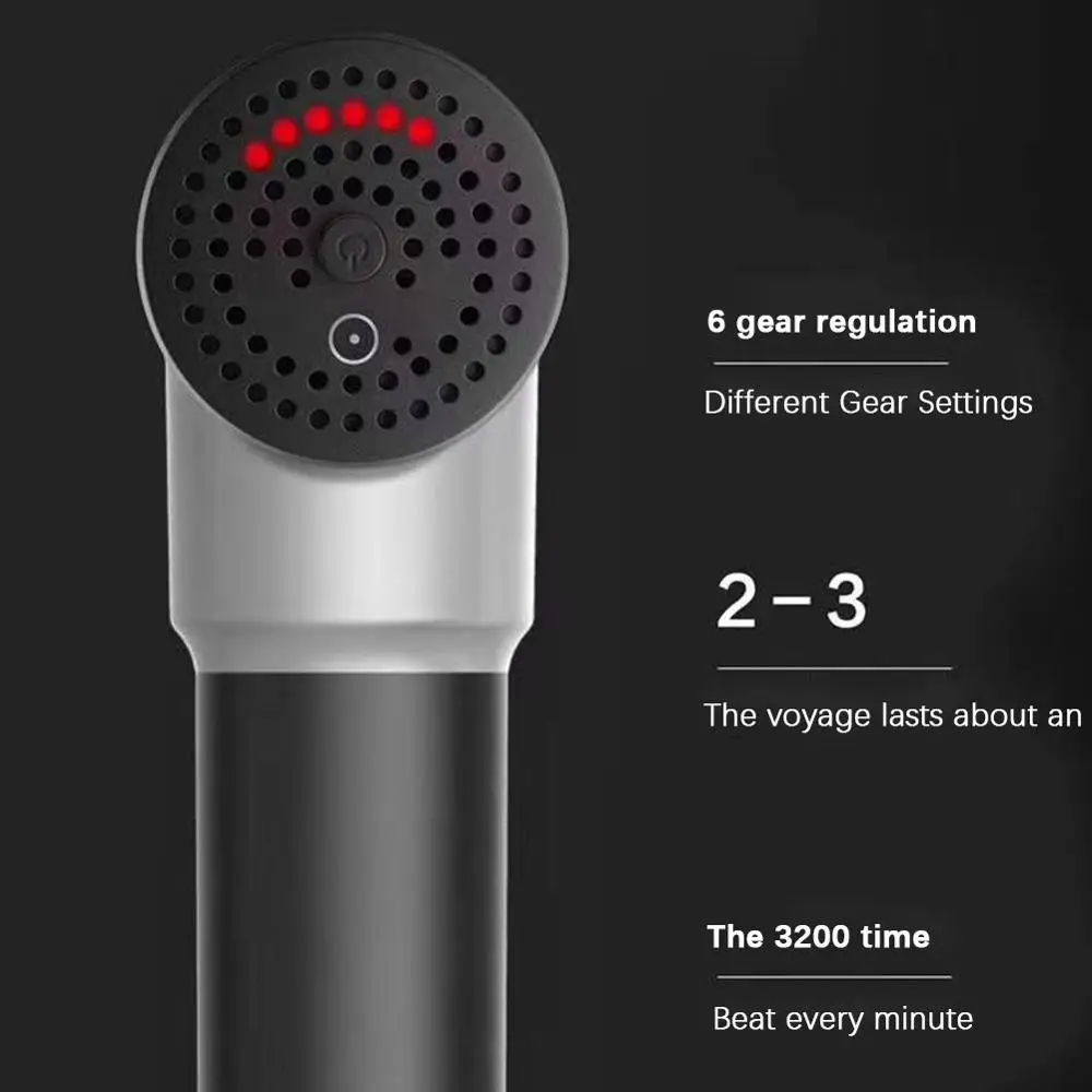  Gym Fitness Muscle Massage Gun Deep Tissue Massager Therapy Gun Body Relaxation Massage Machine Mus