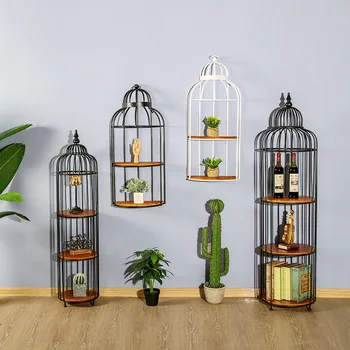 

Modern Minimalist Home Living Room Decoration Bird Cage Racks Iron Multi-flower Frame Multi-layer Rack Decoration