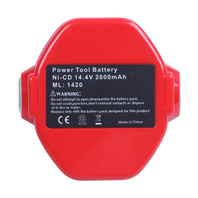 Горячая 2.0AH 14,4 V батарея для Makita 1420 1422 194172-2 PA14 Аккумуляторная дрель красный