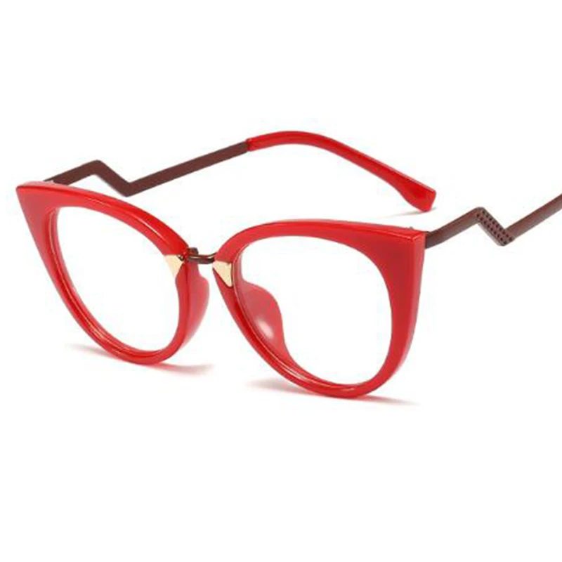 Lady Cat Eye Glasses Frames For Women Sexy Oversized Metal Frame Brand Designer  Optical EyeGlasses Fashion Eyewear 45077 From Sunshine023, $15.9