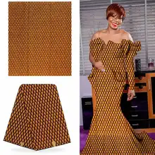 Настоящий голландский парафин Анкара, африканская набивная ткань хлопок нигерийская ткань