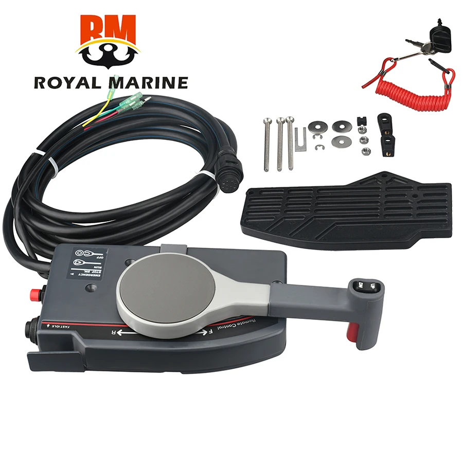 

703-48205 Outboard Engine Remote Control Box Assy for Yamaha Boat Motor,10 Pins push to open 703-48205-16-00 boat engine part