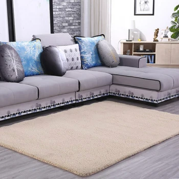 

Grey Carpet for Living Room Large Plush Soft Bedroom Area Rugs Anti Slip Floor Mat Bedside Sofa Tatami Carpet and Rug Home Decor