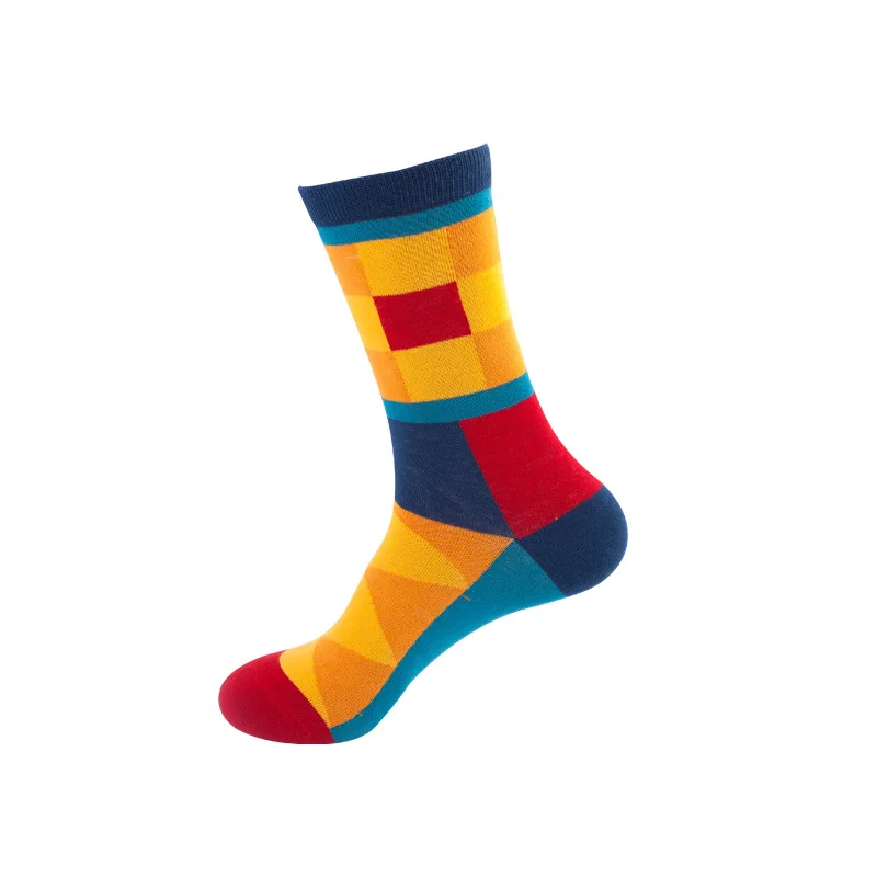 1 пара зимних креативных трендовых носков для женщин и мужчин, теплые носки средней длины - Цвет: CA001-6