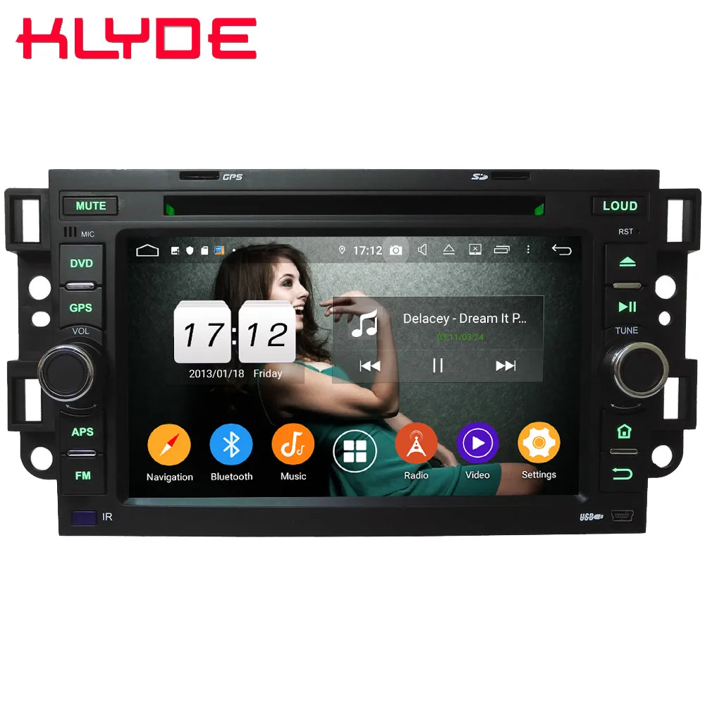 Klyde 4G Android 10 Восьмиядерный 4 Гб + 64 DSP автомобильный DVD плеер стерео GPS Glonass для Chevrolet