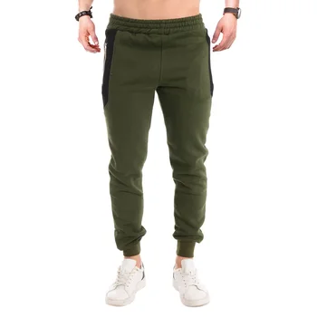 

2020 Newest Arrival Men Casual Sport Trousers Cotton Elastic Waist Cuff Feet Jogger Pant Sweatpants with Pocket Fashion Outfits