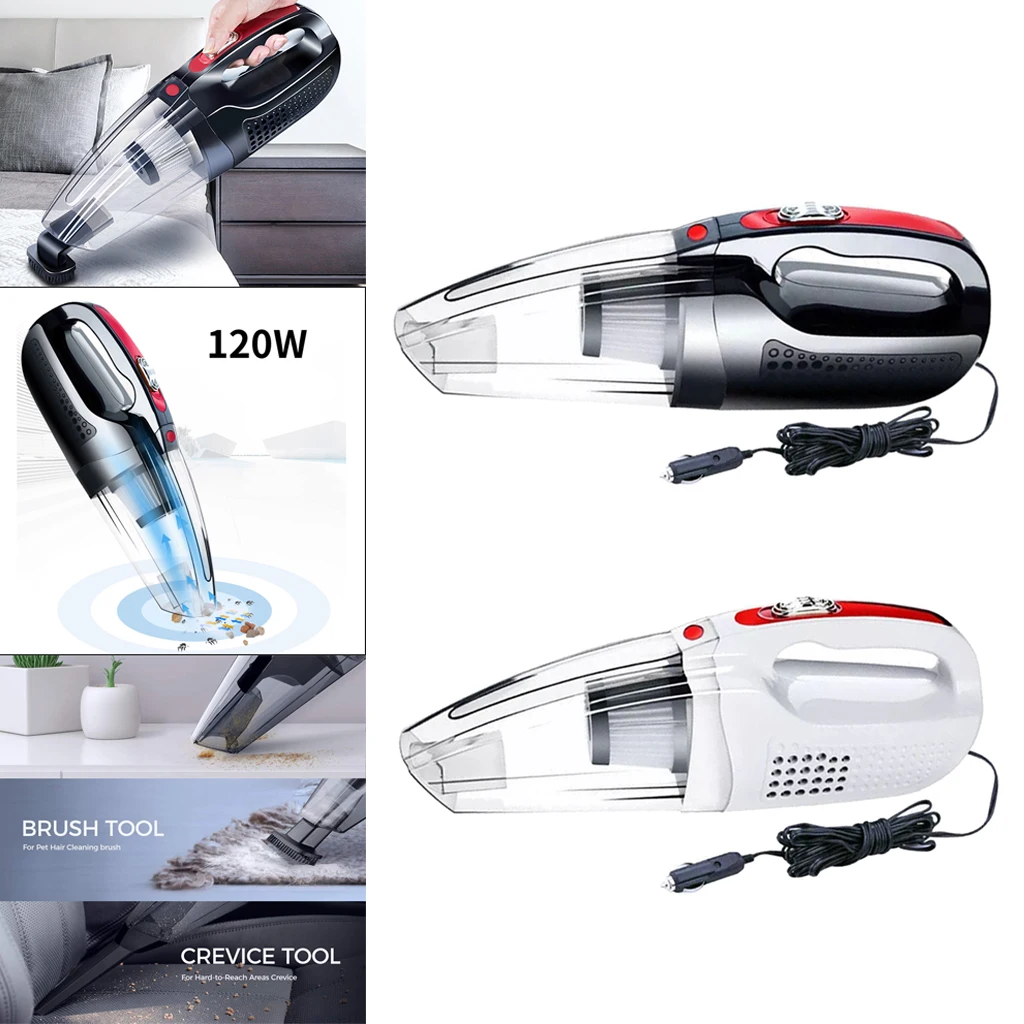 Portable 120W 12V Handheld Cyclonic Car Vacuum Cleaner Wet Dry 