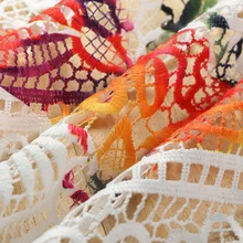 Высококлассный дизайн печатных кружева выдалбливают ткань набор «сделай сам» для Для женщин одежда Свадебная вечеринка сад платье домашнего украшения Width125cm